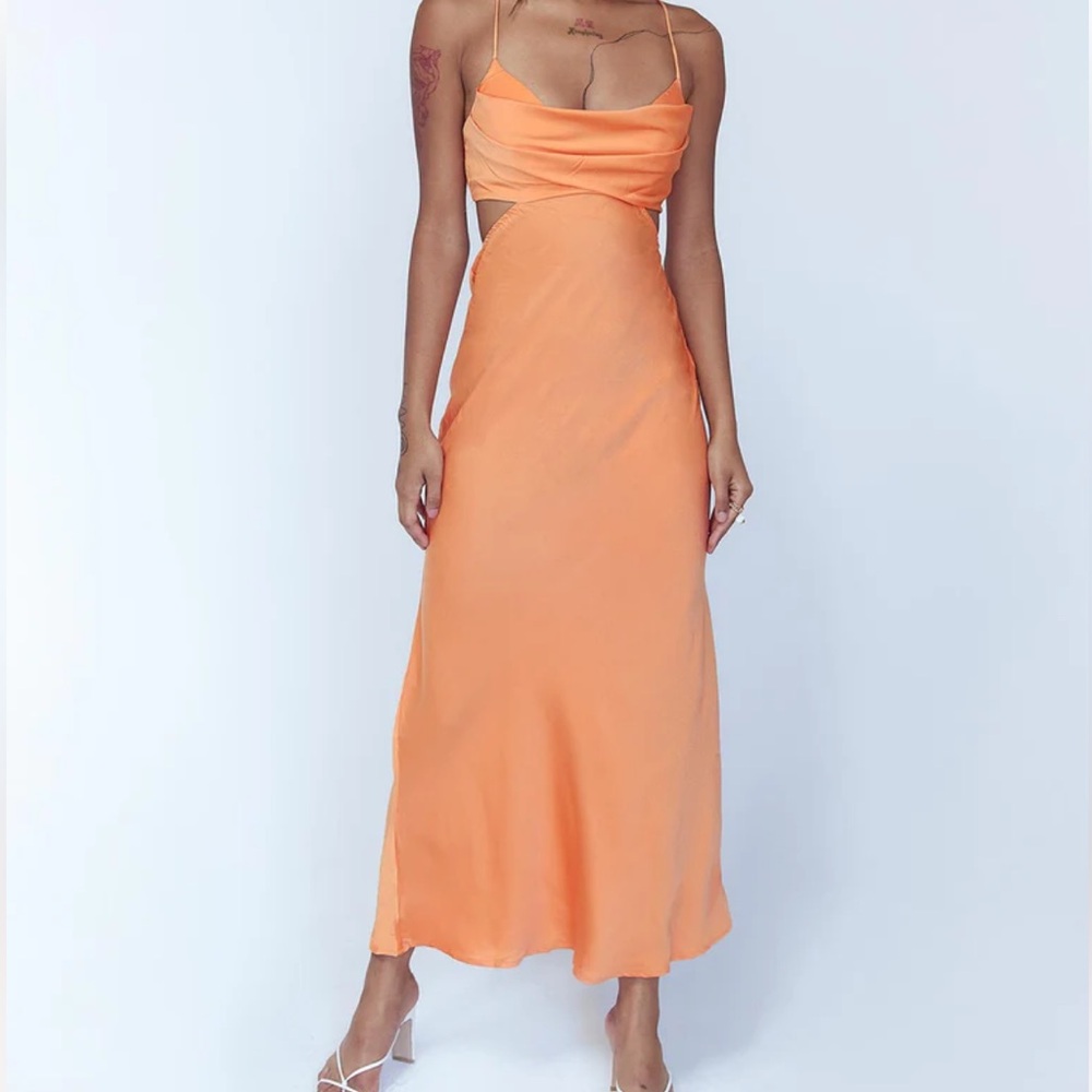 GISELLE MIDI DRESS ORANGE